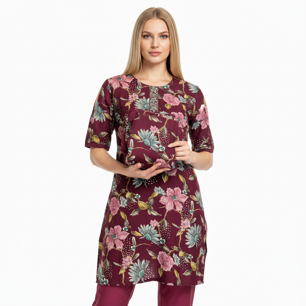 Maroon Daily Wear Suit